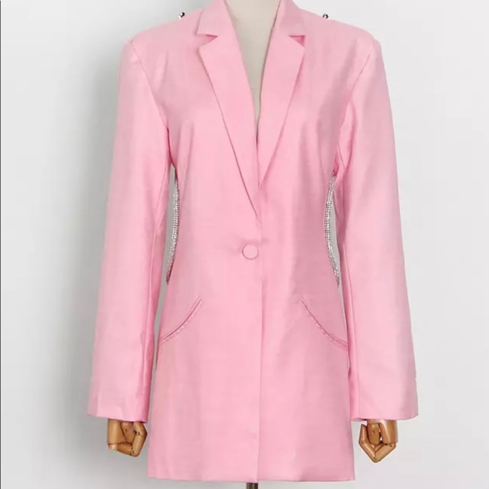 Blazer dress with back cut out